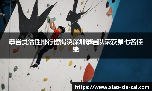 攀岩灵活性排行榜揭晓深圳攀岩队荣获第七名佳绩