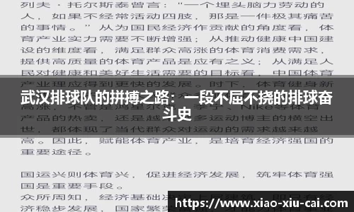 武汉排球队的拼搏之路：一段不屈不挠的排球奋斗史