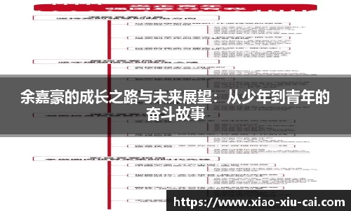 余嘉豪的成长之路与未来展望：从少年到青年的奋斗故事
